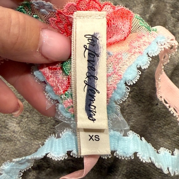 New! For Love And Lemons Swaying Rose Thong Panty 31272 - Picture 11 of 13